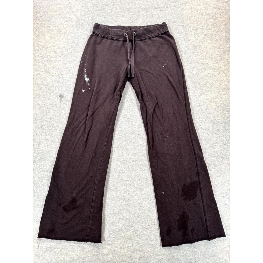 Merona Flare Sweatpants Womens XS Brown Cotton Mid Rise Casual Wear Drawstring